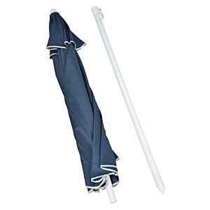 Additional Image 4 - a blue umbrella and a white straw