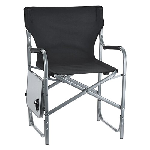Additional Image 1 - a black chair with metal legs