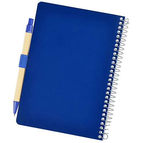 Additional Image 1 - a blue notebook with a yellow tab