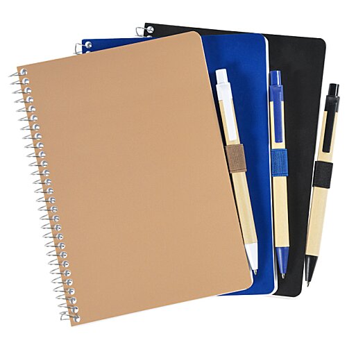 Additional Image 4 - a stack of notebooks with pens