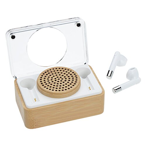 Additional Image 5 - a small brown and white box with a round object in it
