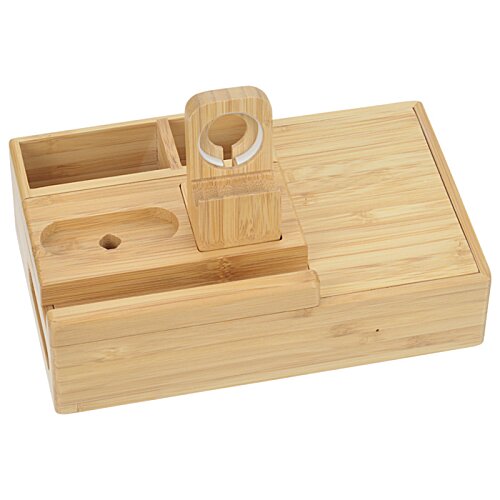 Additional Image 4 - a wooden box with a pen holder