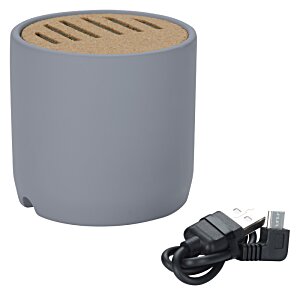 Additional Image 1 - a grey cylinder with a brown lid and a black cord