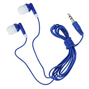 Additional Image 7 - a pair of blue earbuds