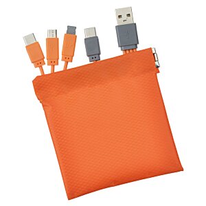 Additional Image 1 - an orange bag with usb cables