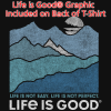 View Image 5 of 5 of Life is Good Crusher Tee - Men's - Full Color - Colors - Mountains