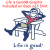 View Image 4 of 4 of Life is Good Crusher Tee - Men's - Full Color - White - Adirondack