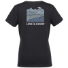 View Image 3 of 5 of Life is Good Crusher Tee - Ladies' - Full Color - Colors - Mountains