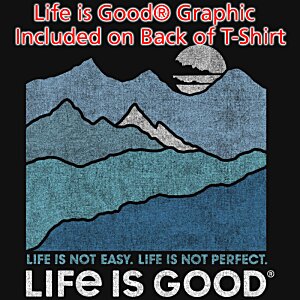 Additional Image 4 - a black square with blue mountains and red text