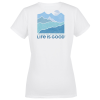 View Image 2 of 4 of Life is Good Crusher Tee - Ladies' - Full Color - White - Mountains