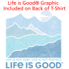 View Image 4 of 4 of Life is Good Crusher Tee - Ladies' - Full Color - White - Mountains