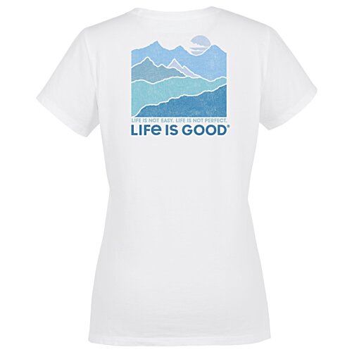 Additional Image 1 - a white t-shirt with a blue design on it