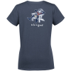 View Image 3 of 5 of Life is Good Crusher Tee - Ladies' - Full Color - Colors - Adirondack