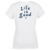 View Image 2 of 4 of Life is Good Crusher Tee - Ladies' - Full Color - White - LIG
