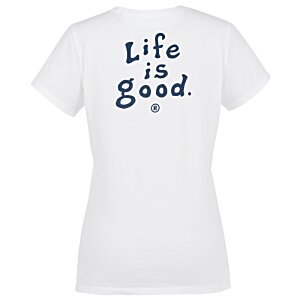Additional Image 1 - a white t-shirt with blue text