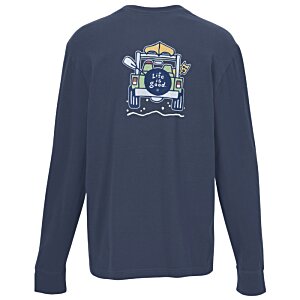 Additional Image 2 - a long sleeved blue shirt