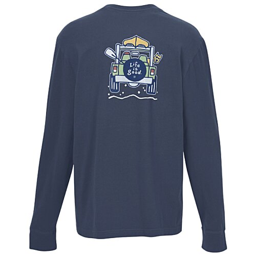 Additional Image 2 - a long sleeved blue shirt