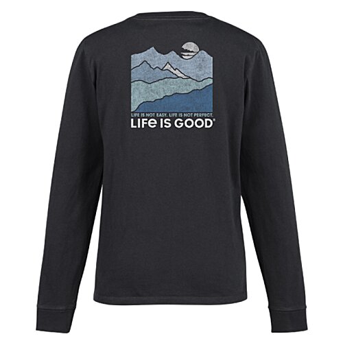 Additional Image 1 - a black long sleeved shirt with a graphic design on it