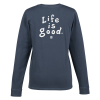 View Image 2 of 5 of Life is Good Crusher Long Sleeve Tee - Ladies' - Full Color - LIG