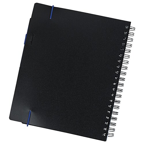 Additional Image 3 - a black notebook with a spiral bound
