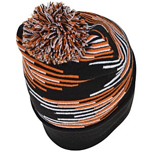 Additional Image 1 - a knitted hat with a pompom