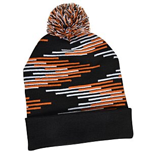 Additional Image 2 - a black and orange beanie