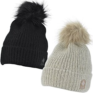 Additional Image 3 - a pair of hats with a pom