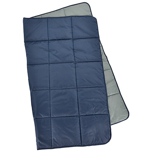 Additional Image 2 - a blue and grey blanket