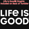 View Image 5 of 5 of Life is Good Koozie® Vacuum Insulator Tumbler – 11 oz. - Full Color