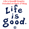 View Image 2 of 2 of Life is Good Coffee Mug – 11 oz. - Full Color - LIG