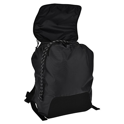 Additional Image 1 - a black backpack with a zipper