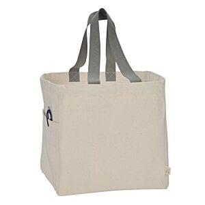 Additional Image 1 - a white bag with gray straps