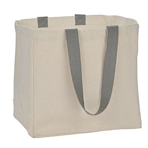 Additional Image 2 - a white bag with gray handles
