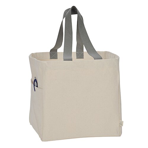 Additional Image 1 - a white bag with gray straps