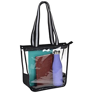 Additional Image 1 - a clear bag with a blue bag inside