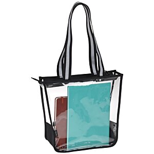 Additional Image 2 - a clear bag with a blue bag inside