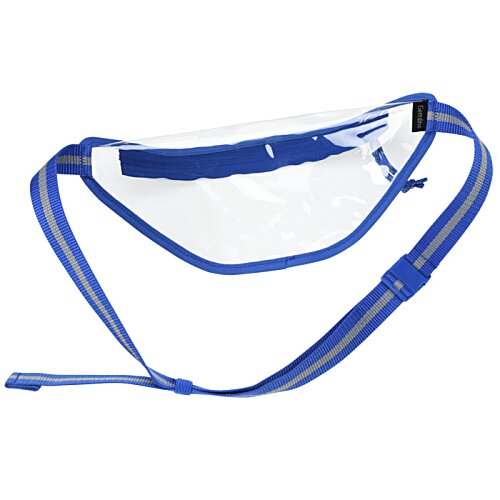 Additional Image 2 - a clear face mask with blue straps
