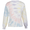 View Image 2 of 3 of Alternative Washed Terry Throwback Pullover - Ladies' - Tie Dye - Embroidered