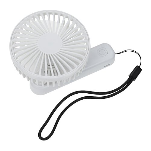 Additional Image 2 - a small white fan with a black strap
