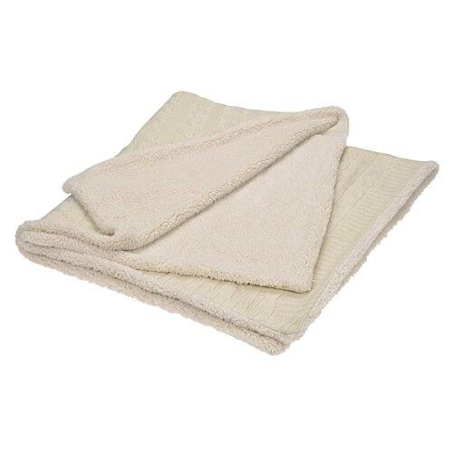 Additional Image 1 - a folded white blanket on a white background