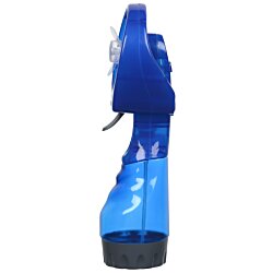 a blue object with a white background