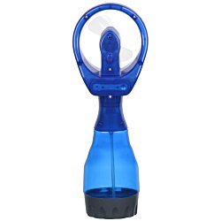 a blue and black bottle