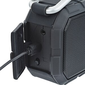 Additional Image 4 - a black speaker with a cord