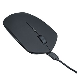Additional Image 4 - a black computer mouse with a cord