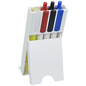 Additional Image 4 - a white stand with colored markers
