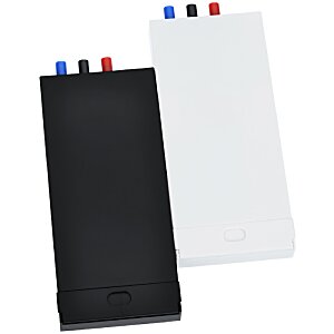 Additional Image 6 - a black rectangular object with red and blue pins