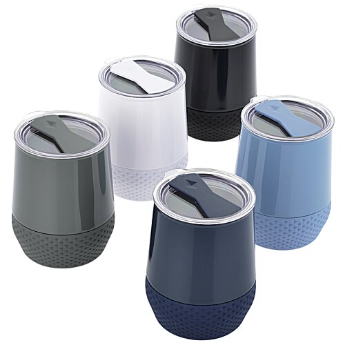 Additional Image 3 - a group of black and white cups