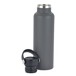 Additional Image 4 - a grey water bottle and a black cup