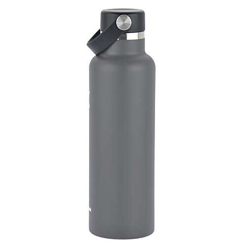 Additional Image 2 - a grey water bottle with a black lid