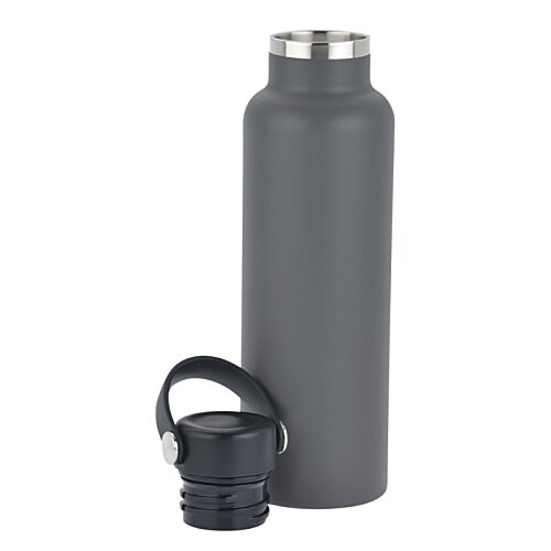 Additional Image 4 - a grey water bottle and a black cup